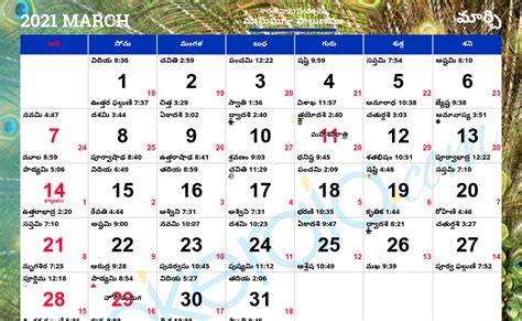 Telugu Calendar Dallas